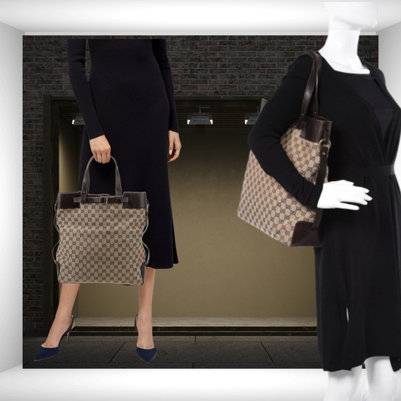 Gucci Vintage GG Canvas Buckle Tote - Picture 16 of 16